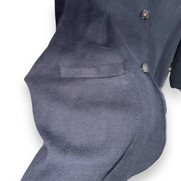 Navy J.Crew Cotton Knit Shaul Cardigan Sweater Size S - Picture 4 of 9